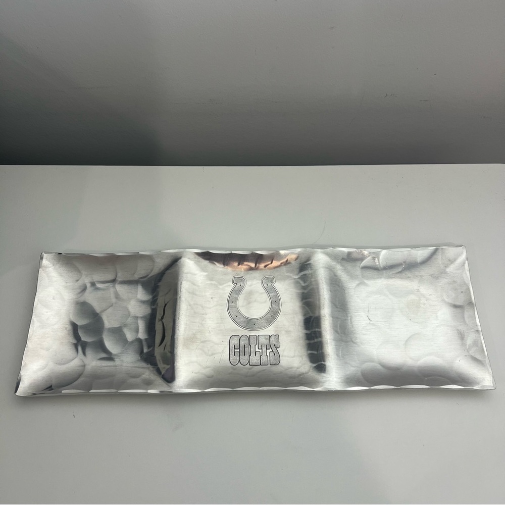 Wendell August Colts 5x15 Hammered Aluminum Trio Tray
